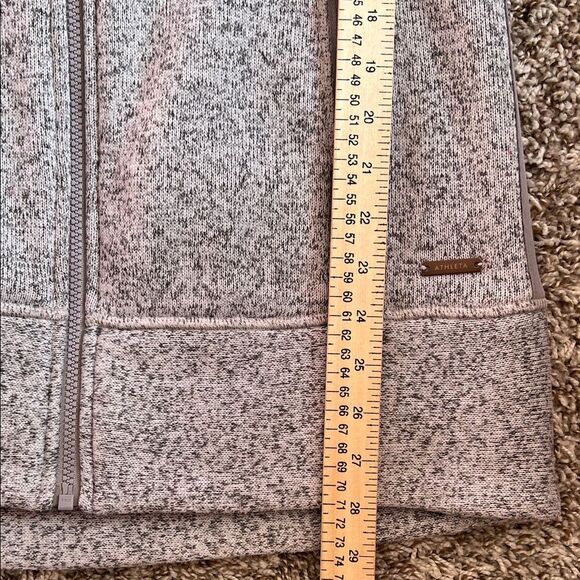 Like New! Athleta Stronger Hooded Jacket Zip-Up Gray Pockets in Size XS - Picture 11 of 14